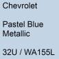 Preview: Chevrolet, Pastel Blue Metallic, 32U / WA155L.